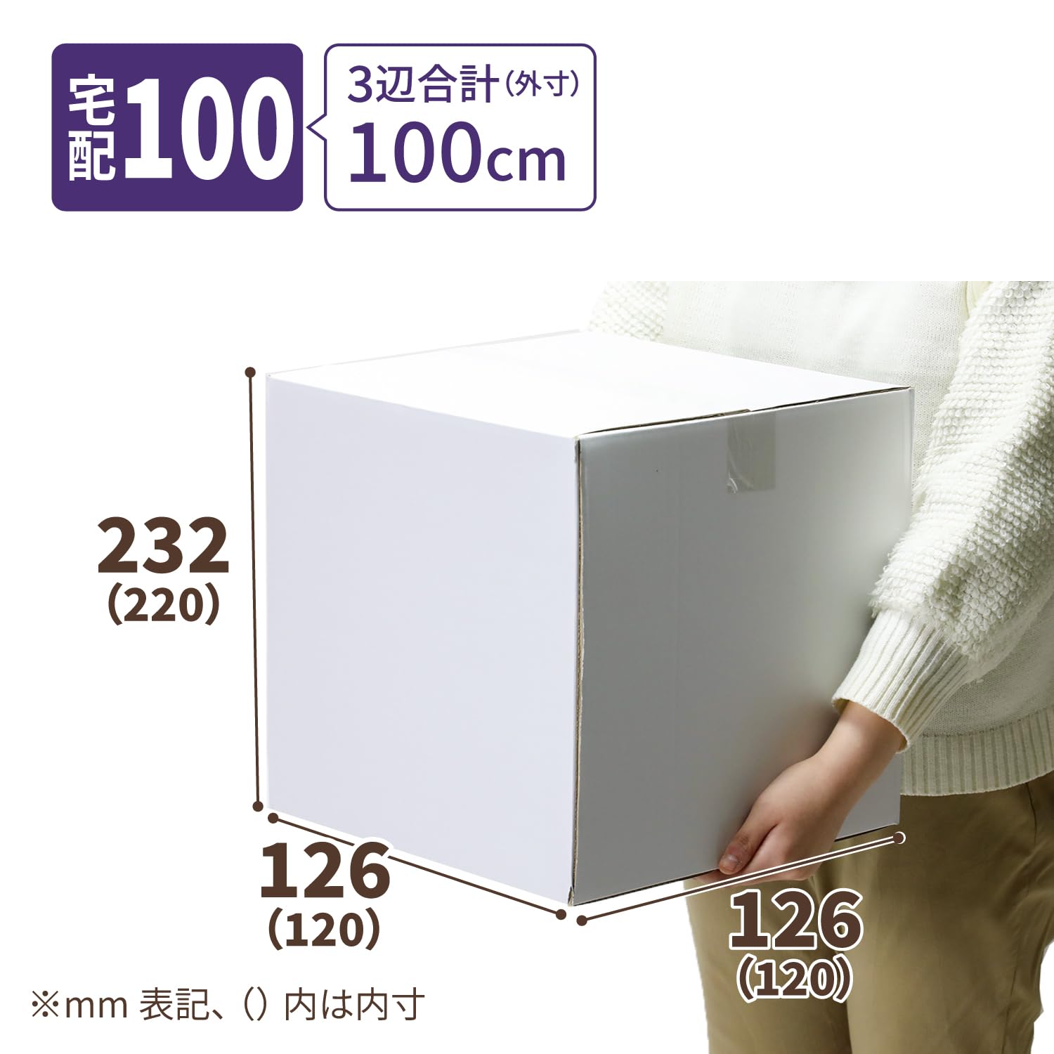 Amazon.co.jp: アースダンボール ダンボール 100サイズ 立方体箱 10枚